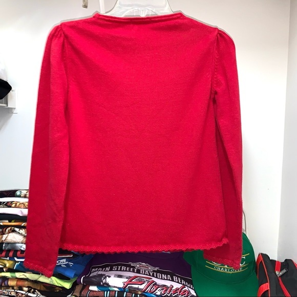 Vintage Burberry Knit Sweater Check Monogram 12Y - Picture 4 of 5